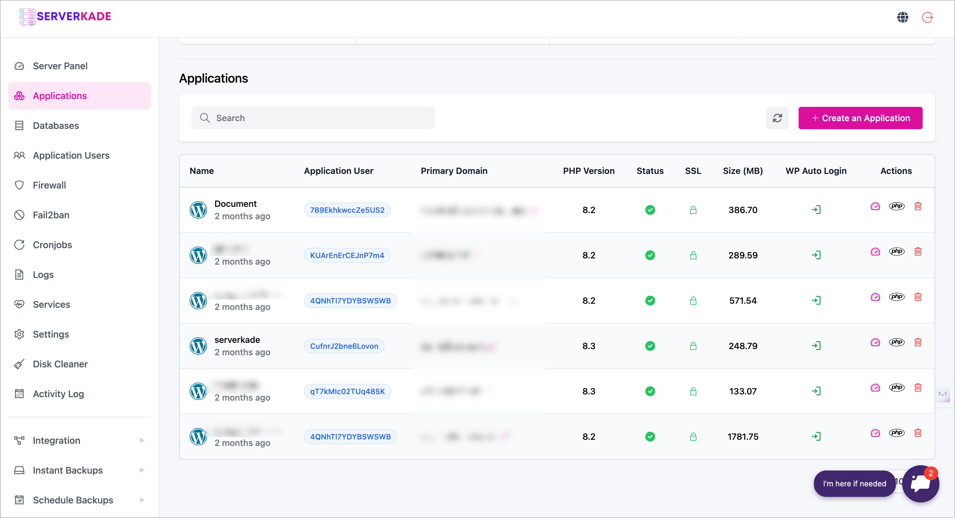 ServerKade Server management Sites